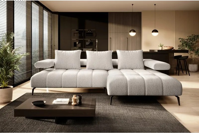 Narożnik MAGNETIC S układ L elektryczna regulacja siedziska WERSAL