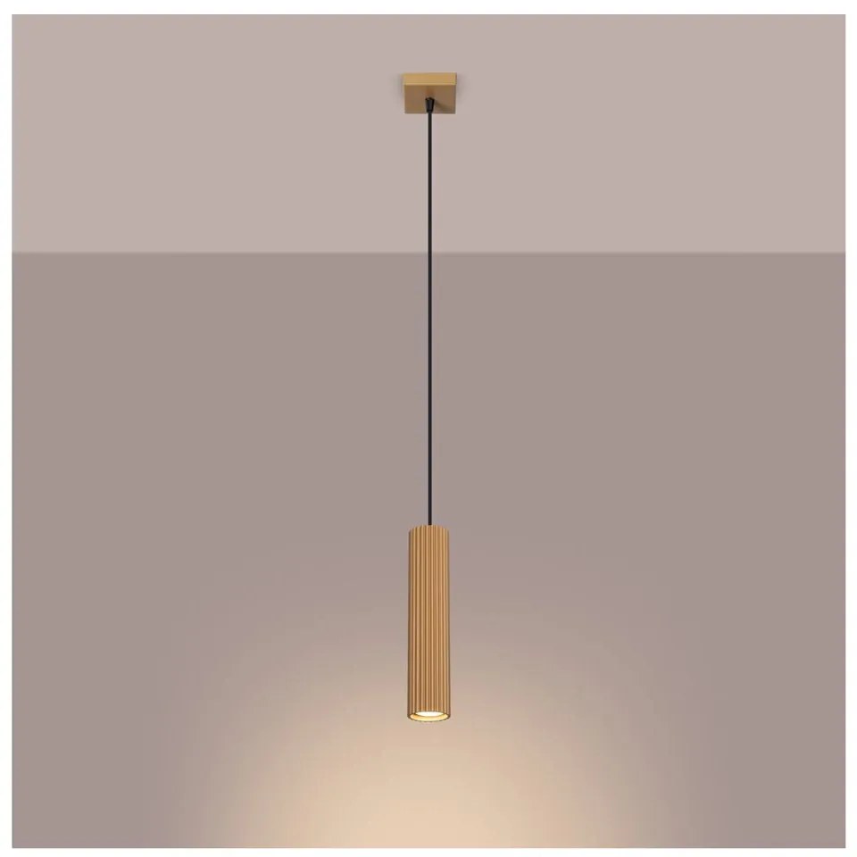 Lampa wisząca w kolorze złota Gleam – Sollux