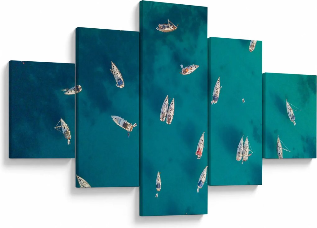 Obraz - Żaglówki (125x70 cm)