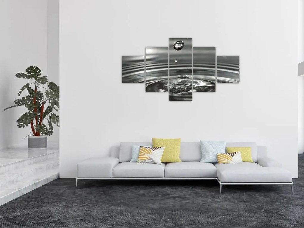 Obraz kropli wody (125x70 cm)