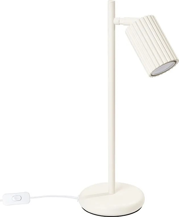 Lampa Biurkowa Minimalistyczny Karbon, Aluminium - 1 Źródło - L.14.5 X H.43 Cm - Beżowy