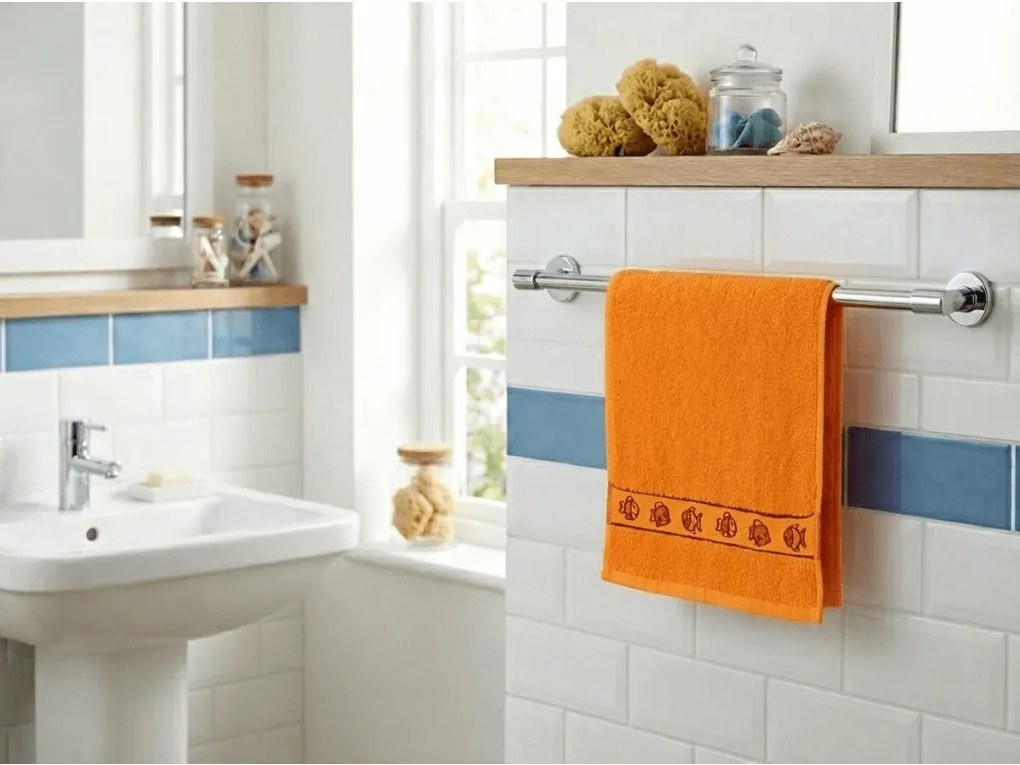 Ręcznik dziecięcy KIDS pomarańczowy 30x50 cm