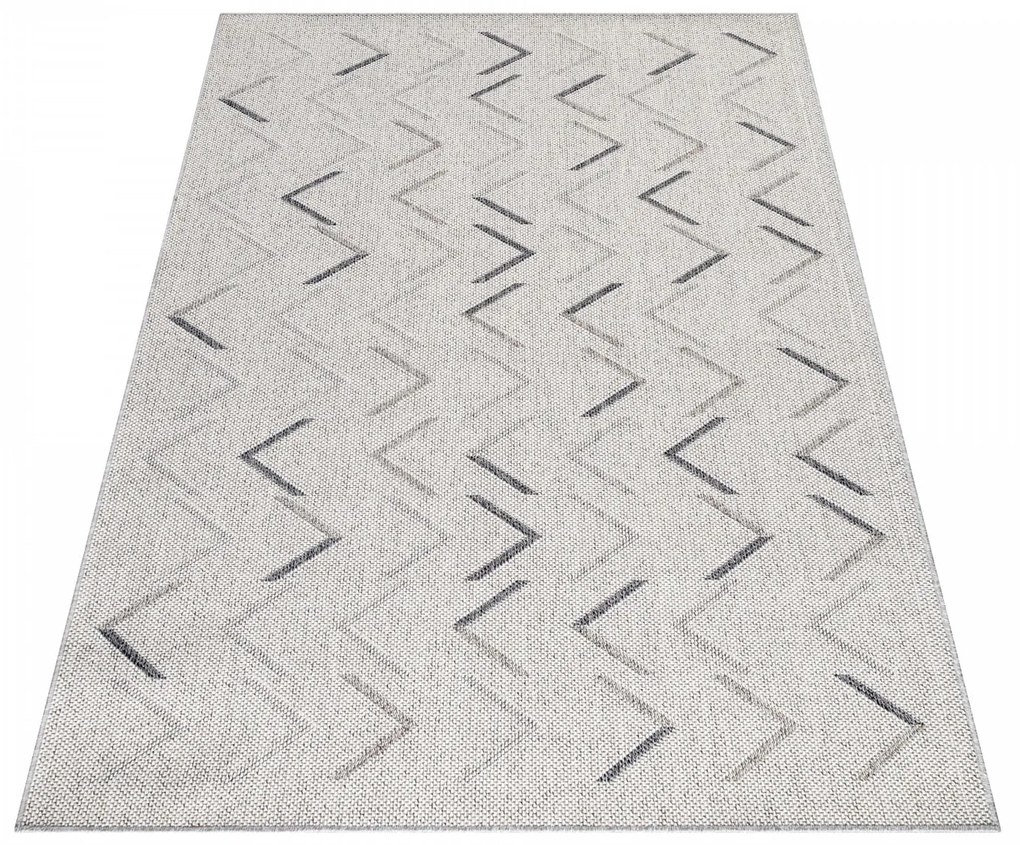 Dywan zewnętrzny Aruba Strzałki kremowo - szary 200 cm x 290 cm
