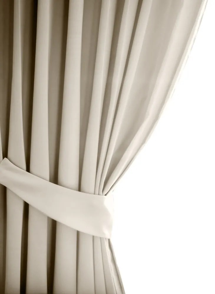 Kremowa zasłona częściowo zaciemniająca (dimout) 140x245 cm Kierra – Restilo