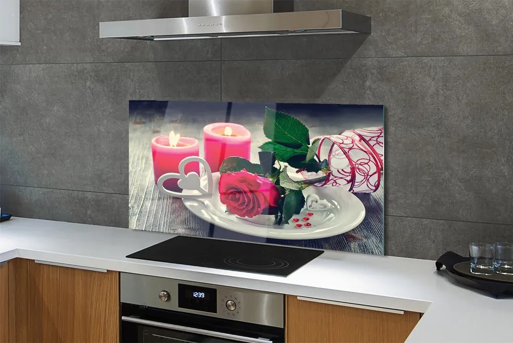 Panel nad Blat Kuchenny Róża, Serce i Świece