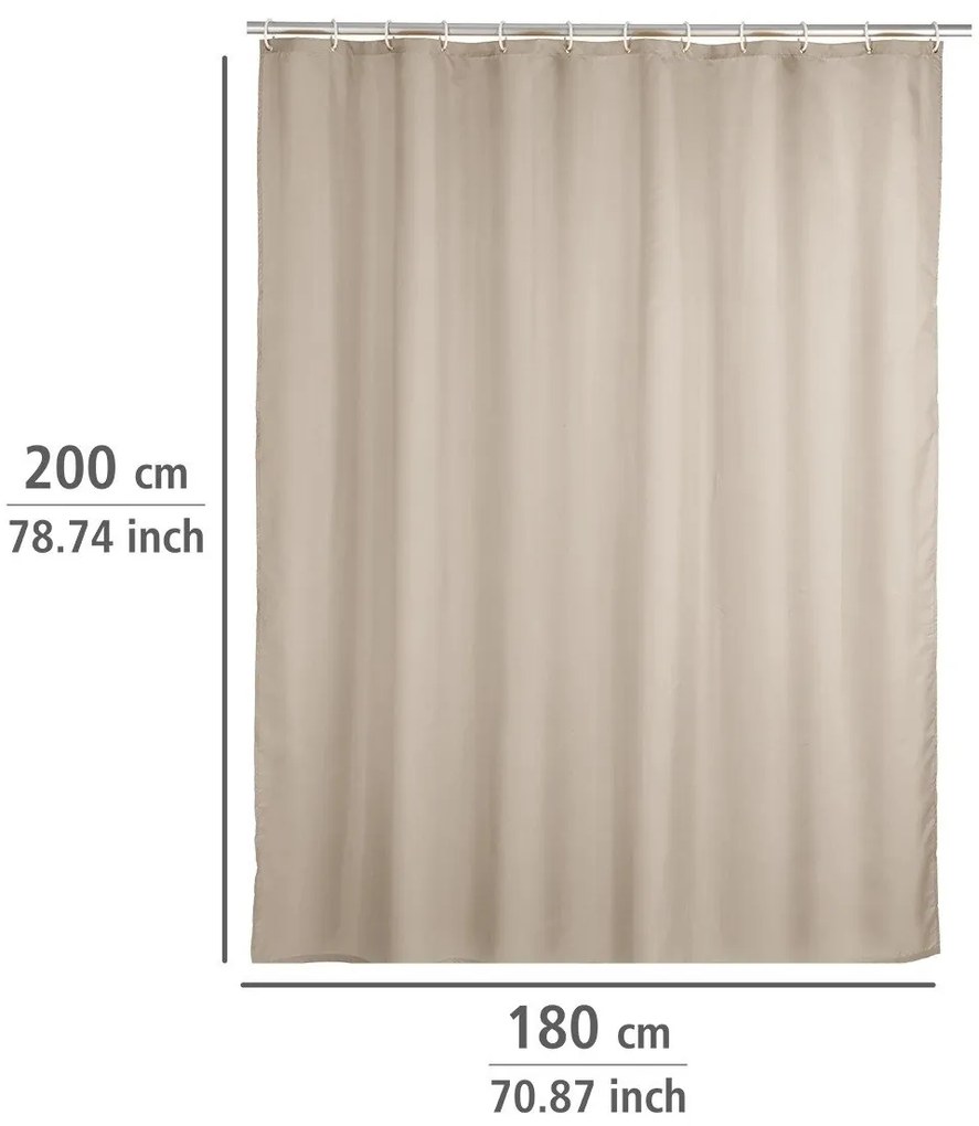 Zasłona prysznicowa, tekstylna, 180x200 cm, WENKO