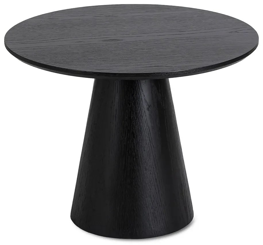 Nowoczesny czarny okrągły stolik do salonu A3-E15