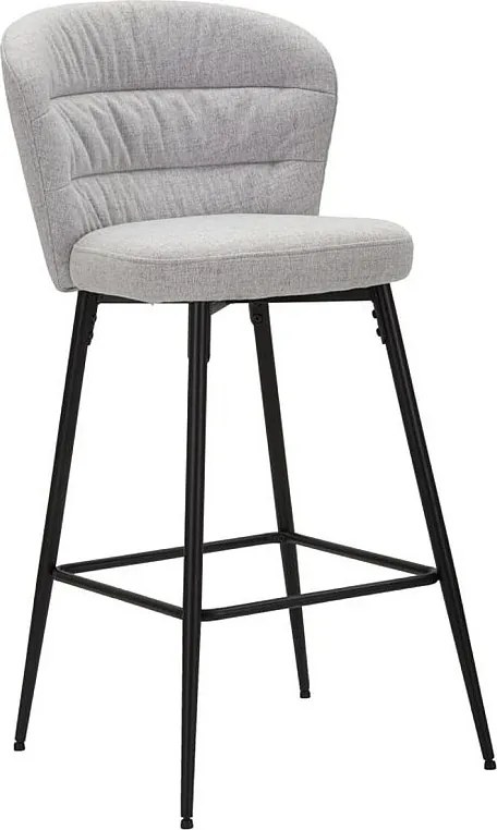 Zestaw 2 wysokich stołków VKH432, Szary, 52x59x108 cm, Kendra Home