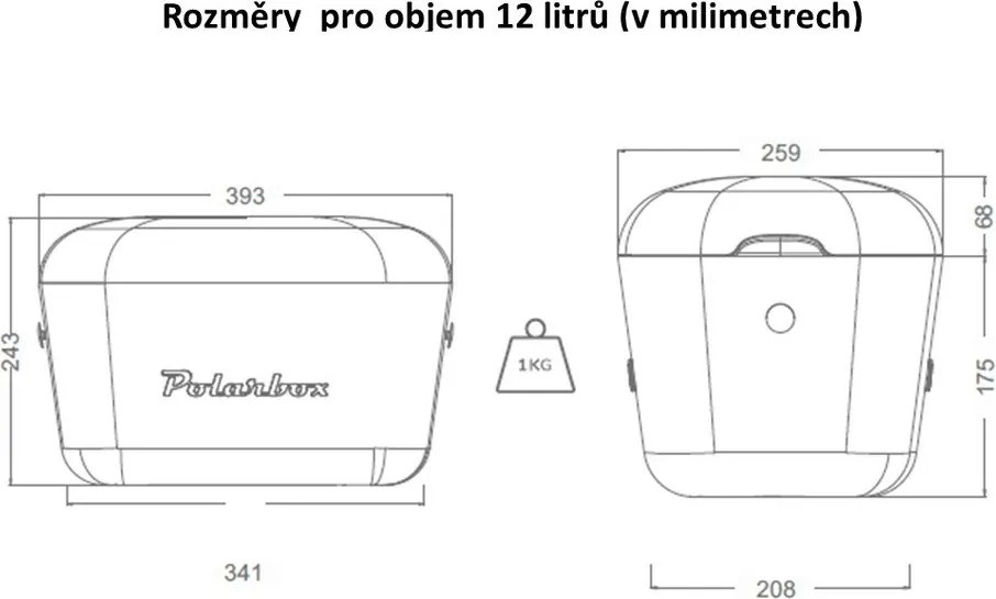 Różowy pojemnik chłodzący 12 l Pop – Polarbox