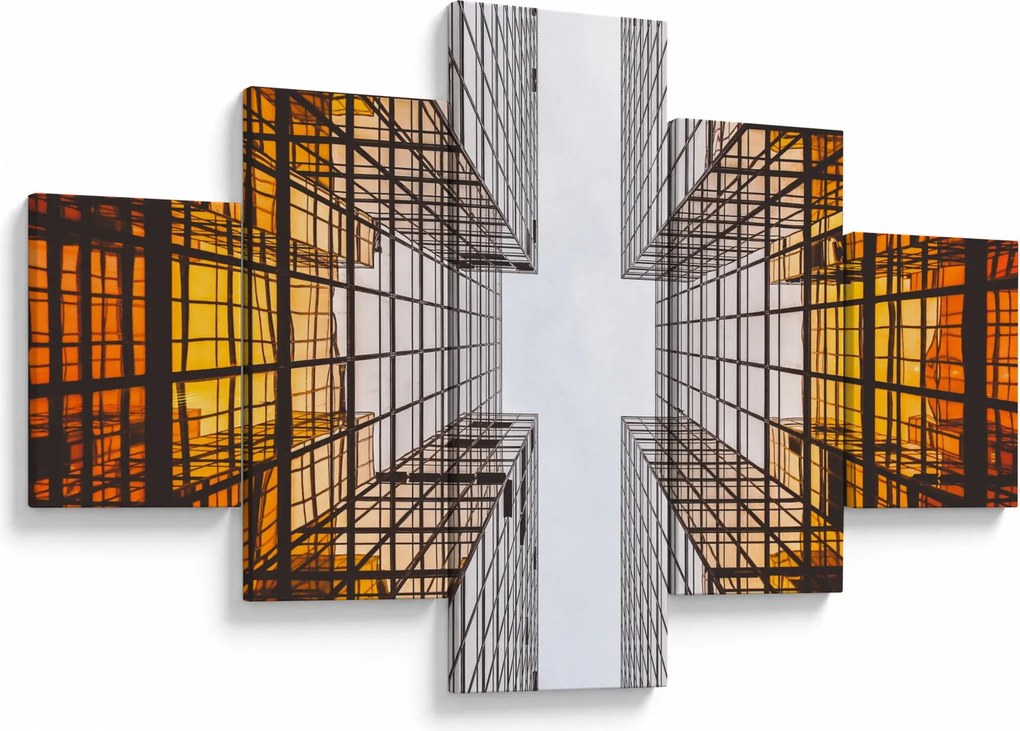 Obraz drapaczy chmur (125x70 cm)