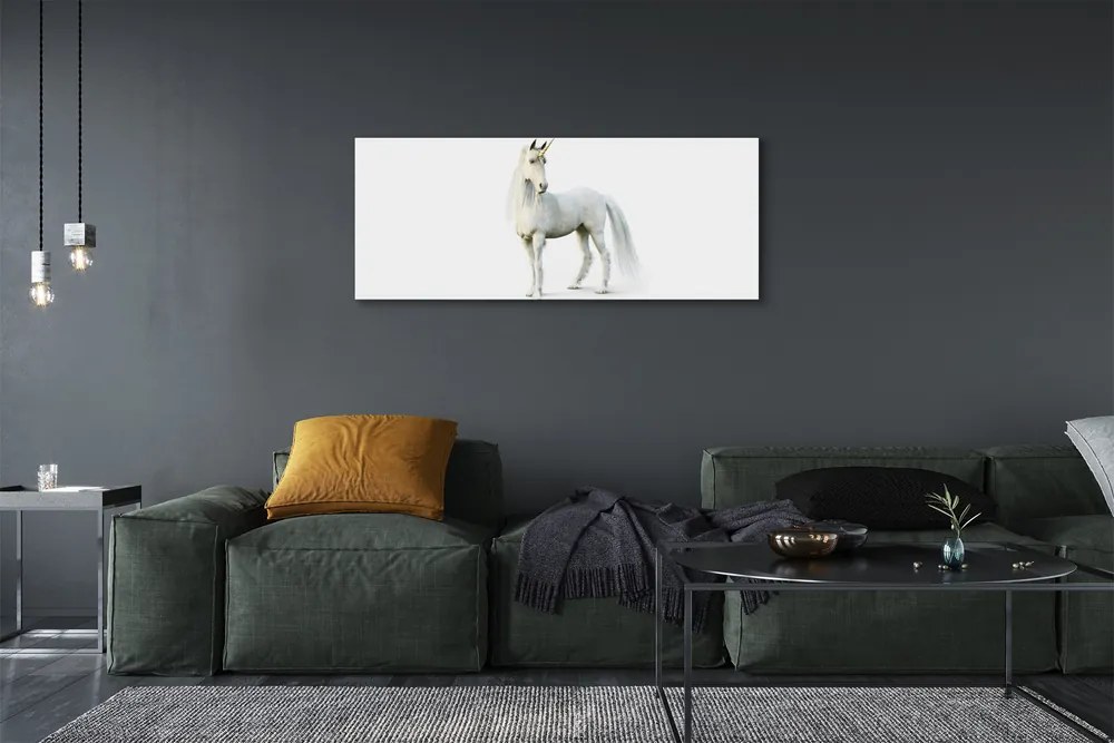 Obraz na płótnie Szlachetny Biały Jednorożec