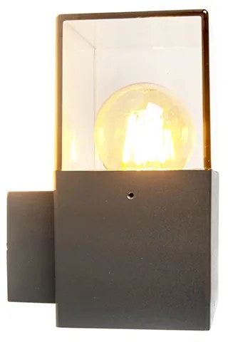 Zewnetrzna Nowoczesna lampa ścienna zewnętrzna antracytowa IP44 - Dania Nowoczesny Oswietlenie zewnetrzne