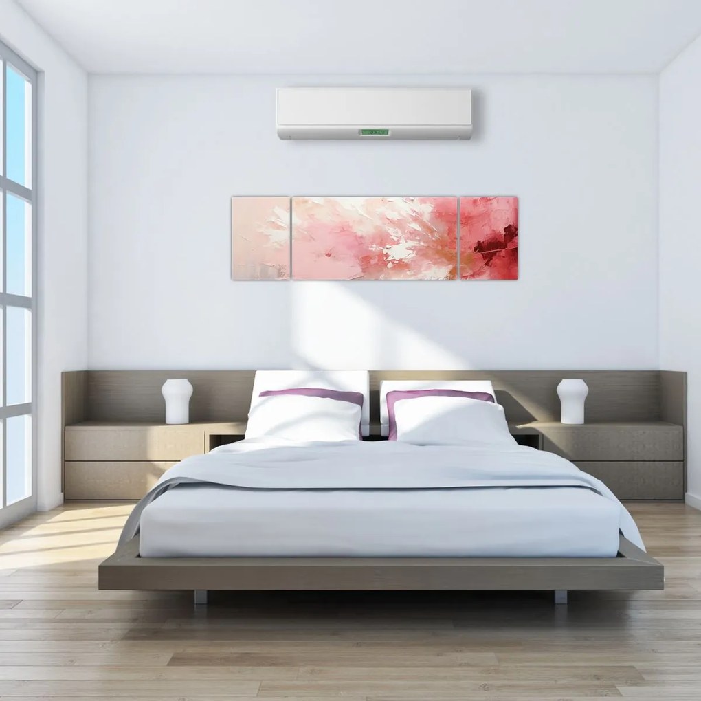 Obraz - Różowa abstrakcja (170x50 cm)