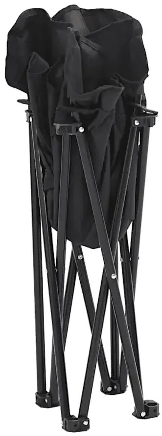 Krzesła kempingowe w kolorze czarnym G9-E23