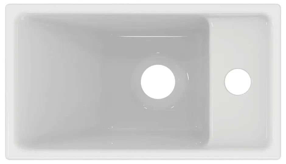 Biała ceramiczna umywalka 37x21 cm i.Life S – Ideal Standard