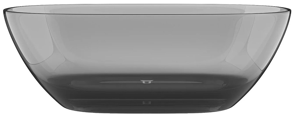 Wanna wolnostojąca przezroczysta - 292 l - 160 x 72 x 56 cm - Szary - Żywica - SPAVO