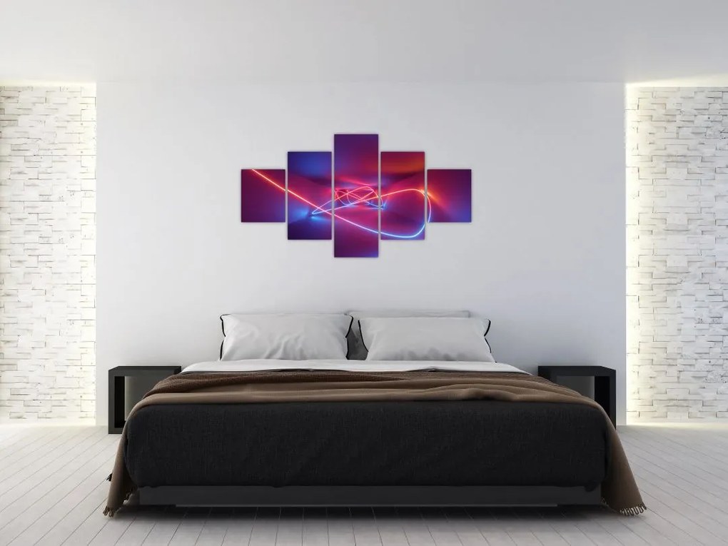 Obraz nowoczesnej abstrakcji (125x70 cm)