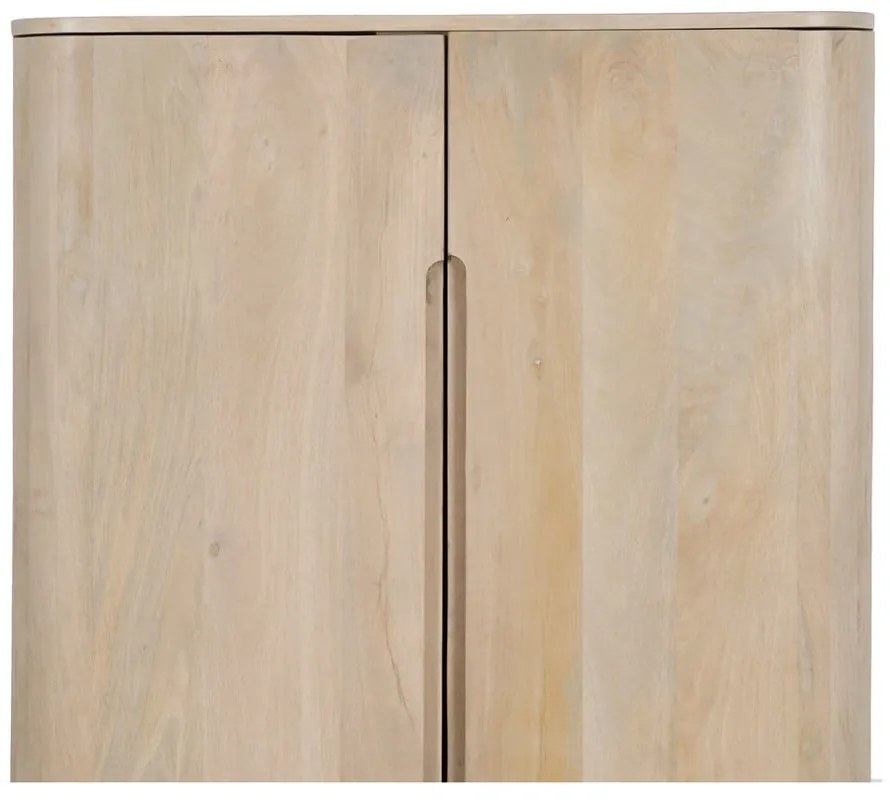 Szafka z litego drewna mango 90x138 cm Batel – Ixia