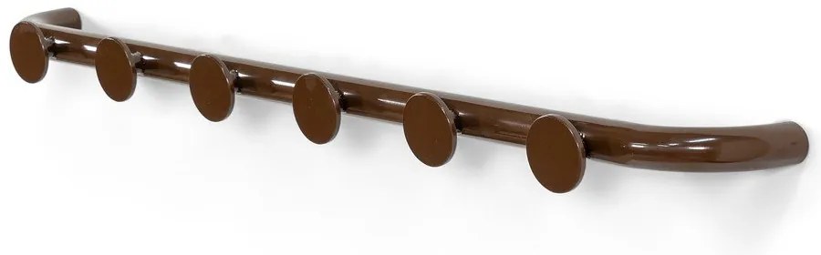 Ciemnobrązowy metalowy wieszak ścienny 75 cm Retro – Spinder Design
