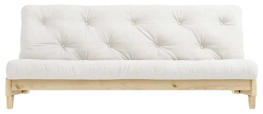 Sofa rozkładana z jasnobeżowym pokryciem Karup Design Fresh Natural