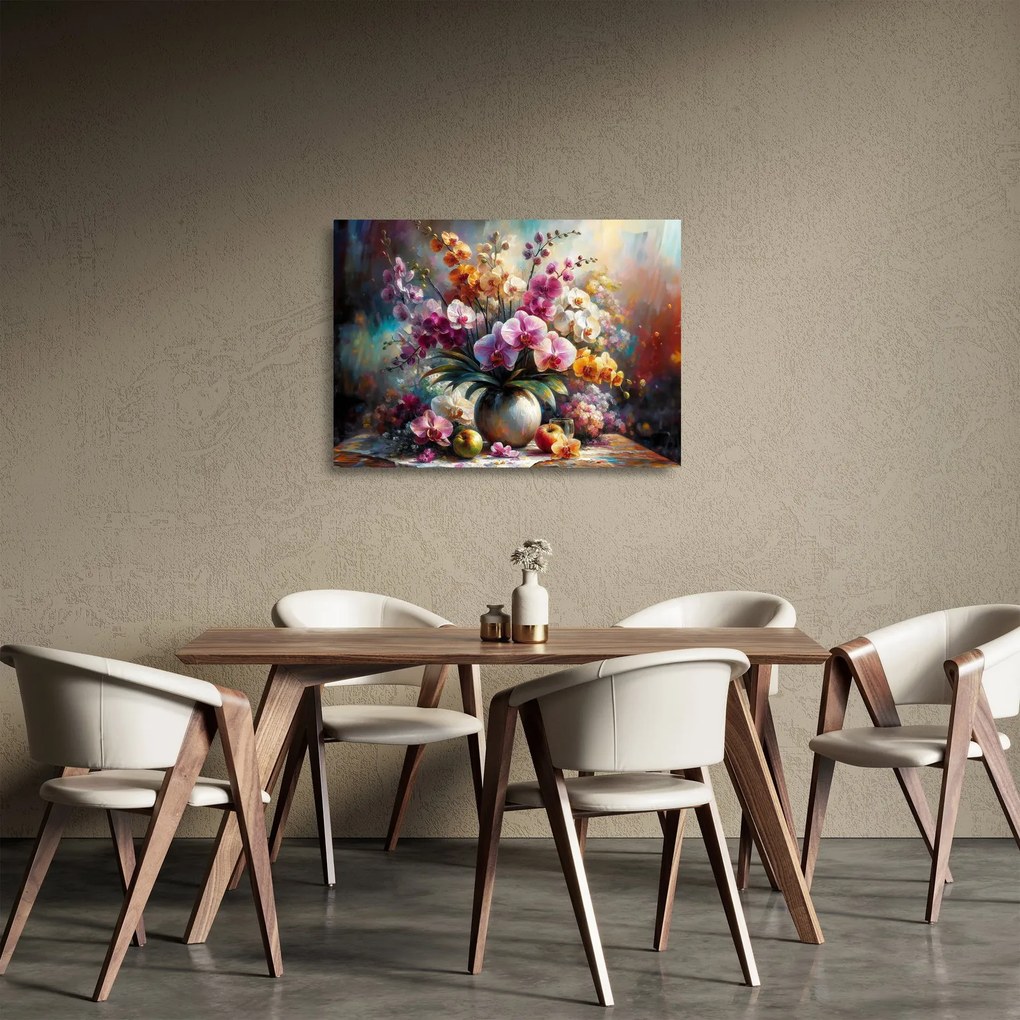 Obraz na szkle - Wazon z kwiatami II. (70x50 cm)