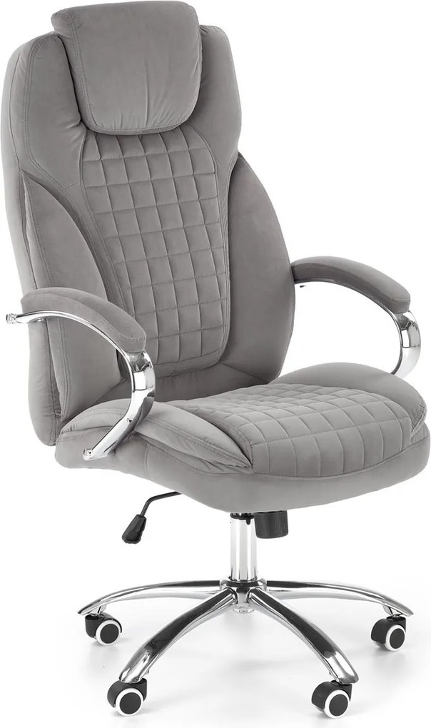 Fotel gabinetowy King 2 z tkaniny velvetowej