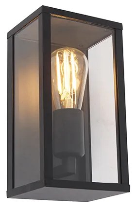 Industrialna lampa ścienna czarna 26 cm IP44 - Charlois