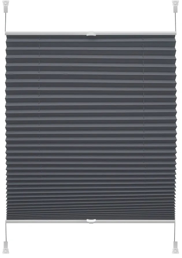 Antracytowa roleta 80x150 cm Plisé Verona – Gardinia
