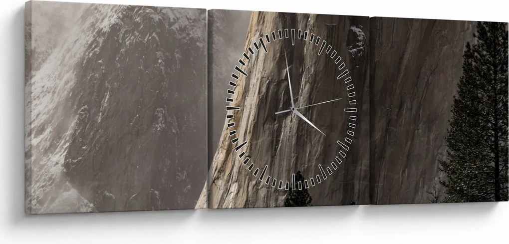Zdjęcie z Parku Narodowego Yosemite Valley, USA (z zegarem) (90x30 cm)