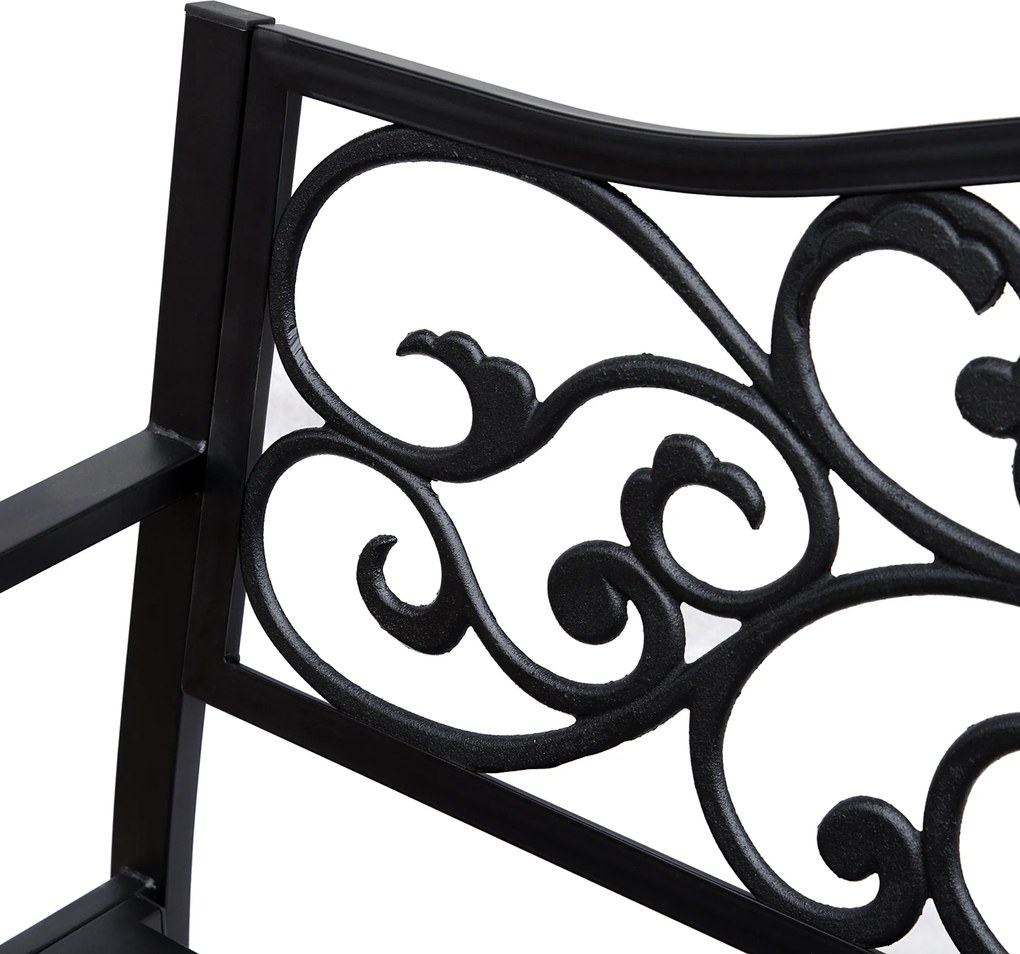 Outsunny ławka ogrodowa 3 osobowa 127 cm x 60 cm x 89 cm | Aosom.pl