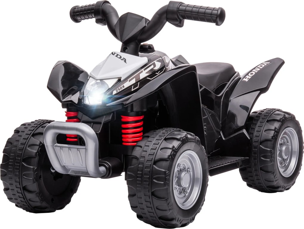 AIYAPLAY Elektroquad, Kinderquad, 2,8 km/h, Reflektor LED, dla 1,5-3 lata, czarny, 65,5 x 38,5 x 43,5cm