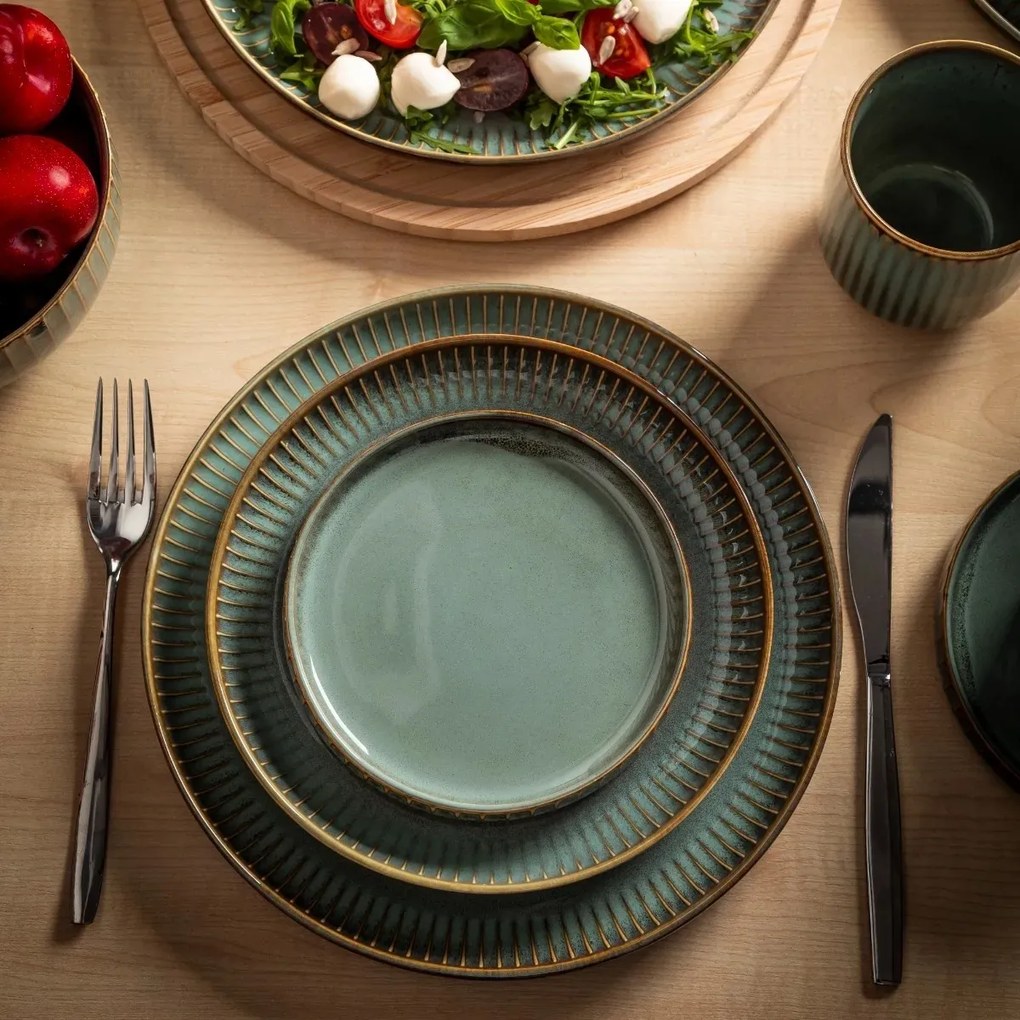 Altom Porcelanowy spodek Reactive Sage, 14 cm
