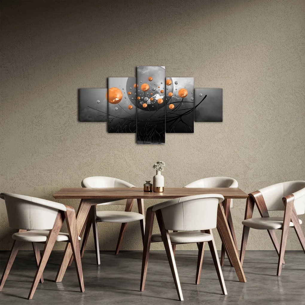 Obraz pomarańczowych kul (125x70 cm)