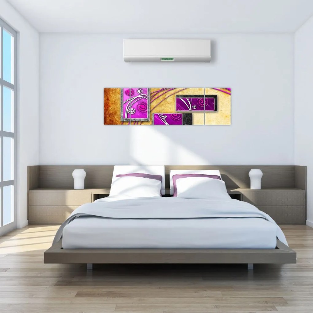 Obraz abstrakcji (170x50 cm)