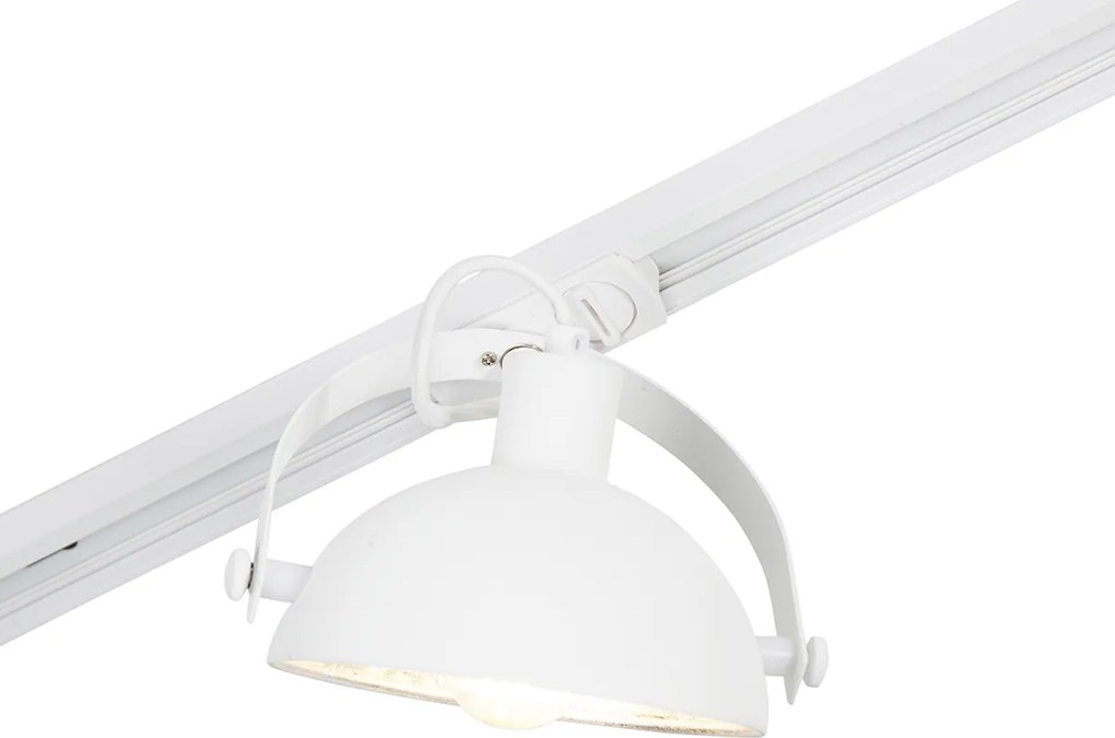 System szynowy jednofazowy z 3 regulowanymi białymi reflektorami - Magnax