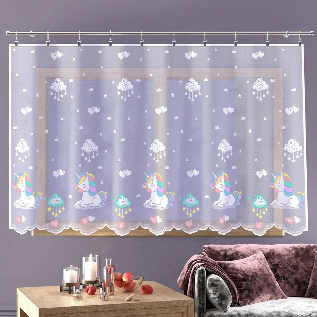 Zasłona Jednorožec kolorowa, 300 x 150 cm, 300 x 150 cm
