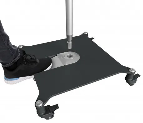 KNIRPS EASY-CLICK 50 kg - mobilny stalowy stojak na kółkach