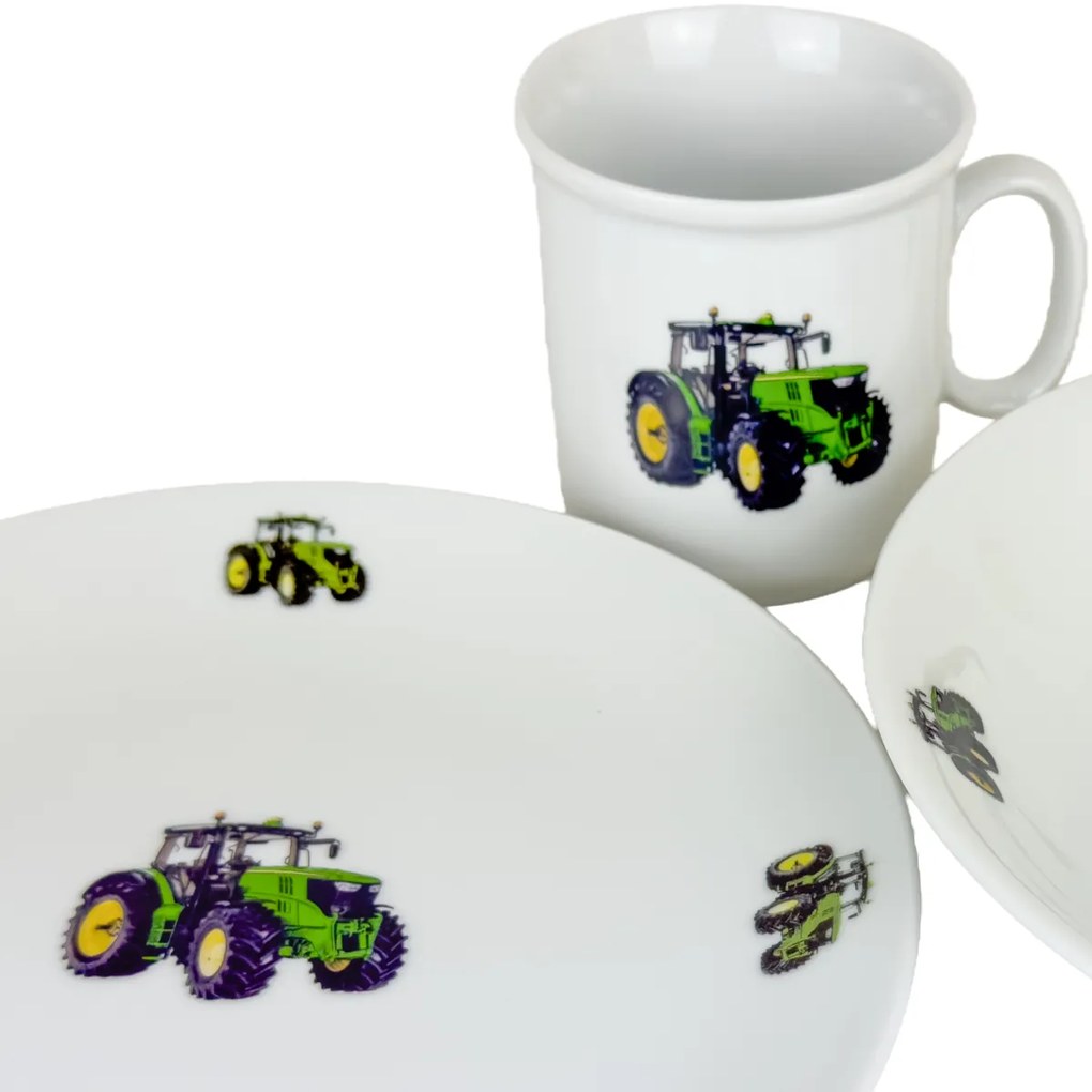 Thun 3-częściowy zestaw obiadowy dla dzieci Nowytraktor