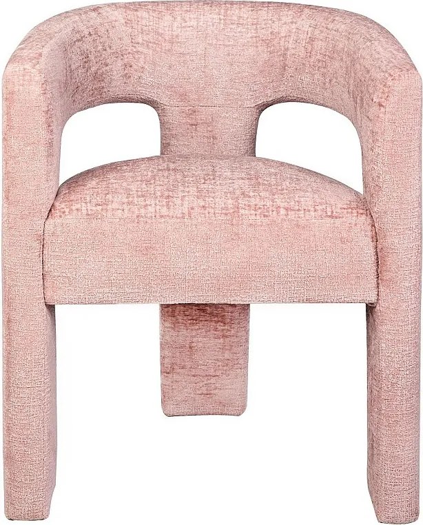 Krzesło 62x75x58 cm różowe Leith LET71P