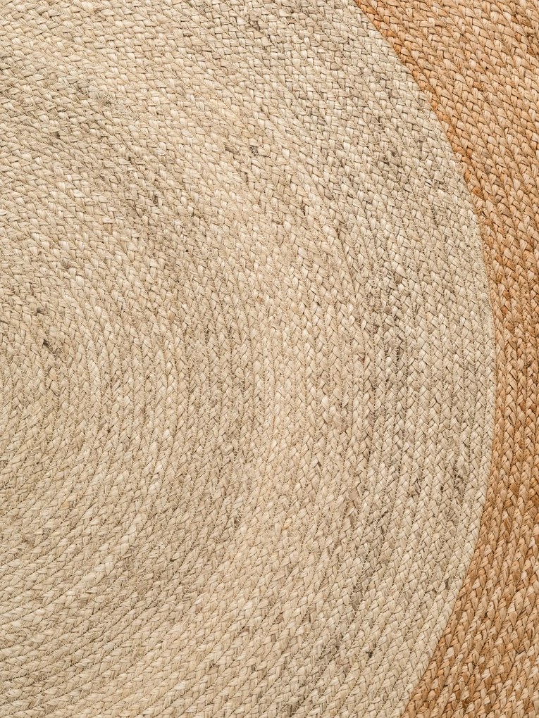 Dywan naturalny jutowy Jutta złoty 120 cm x 120 cm koło