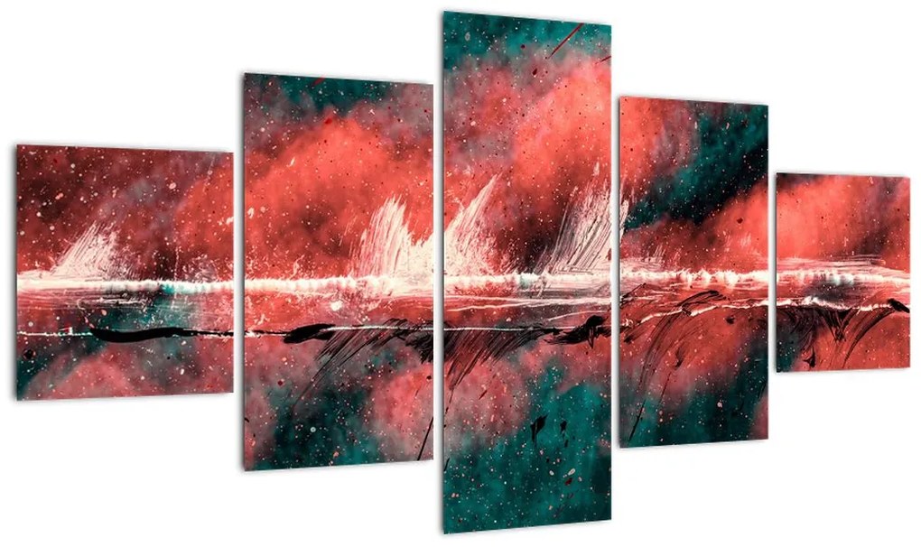 Obraz - Wybuch nafty (125x70 cm)