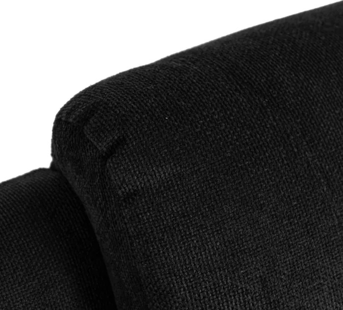 Fotel Masujący BOX 2 Rozkładany z Podnóżkiem Czarny Nowoczesny