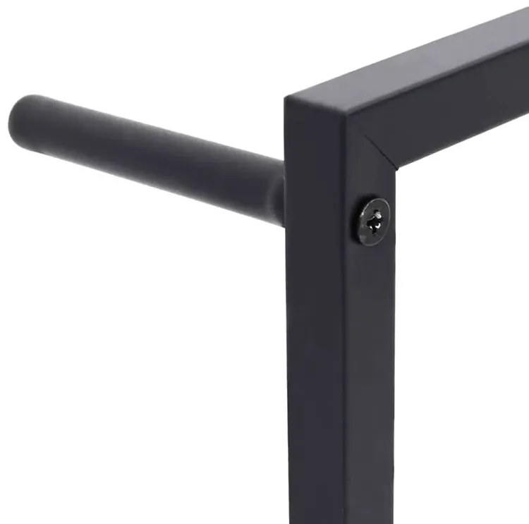 Czarna nowoczesna drabinka na ręczniki N8-F24