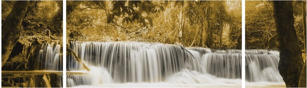 Obraz - Wodospad, vintage (170x50 cm)