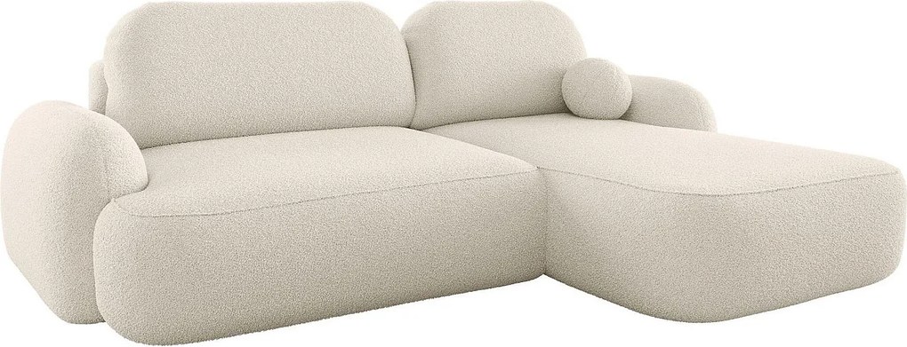 Narożnik BEDANTE MOLLY L prawy TERRA FROTTE 01 beżowy z funkcją spania Narożnik w kształcie litery L z miejscem do przechowywania