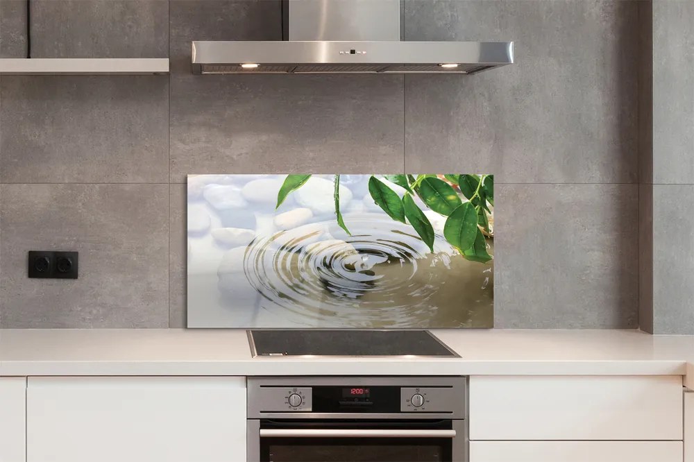 Szklany Panel Krystaliczny Plusk Wody