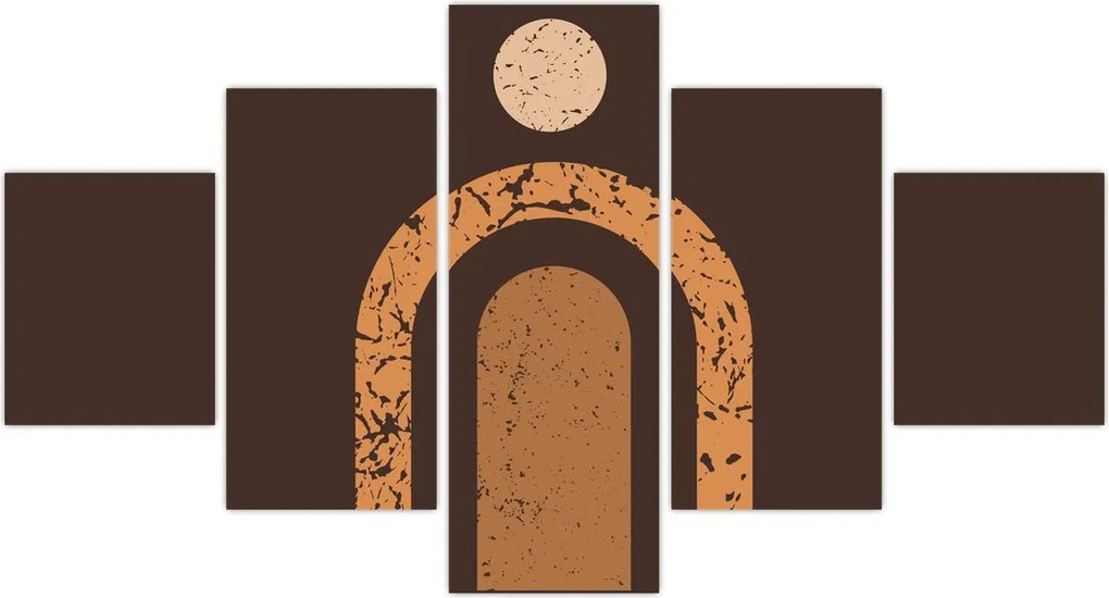 Obraz - Pomarańczowe łuki N⁰3 (125x70 cm)