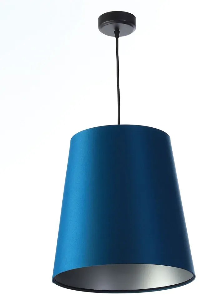 Granatowo-srebrna lampa wisząca stożek - S402 F9-S44