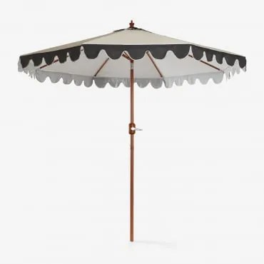 Parasol Ø260 Cm Z Tkaniny Aneli Kremowa Tapioca - Sklum