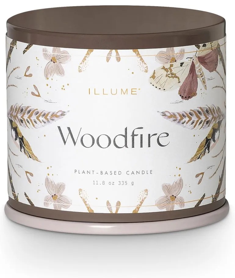 Zapachowa sojowa świeca czas palenia 50 h Woodfire – ILLUME x Bloomingville
